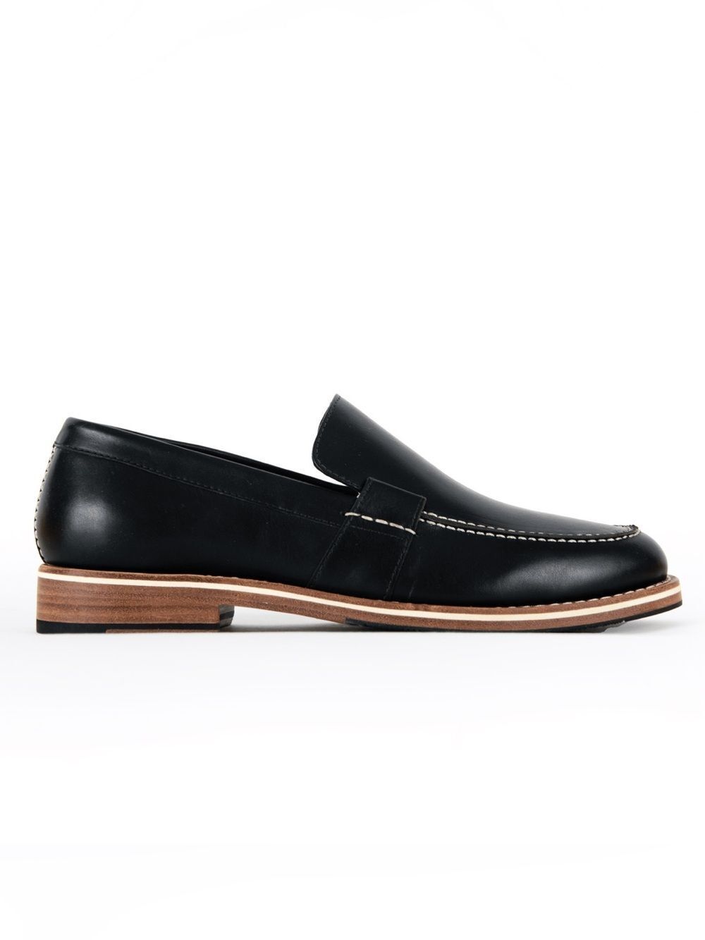 HELM The Wilson Black leather slip on loafers shoes men’s size 14
